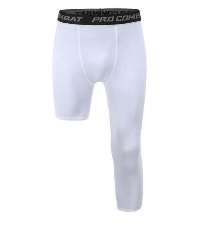 Shop Compression Shorts Basketball One Leg with great discounts